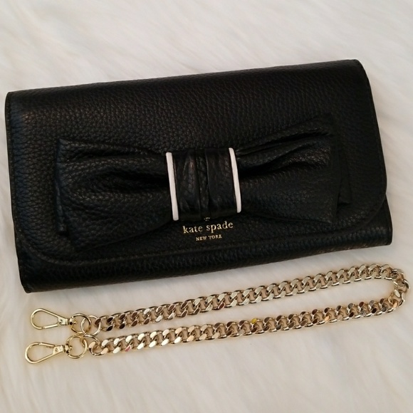 kate spade rosewood place bow chain wallet - Picture 6 of 8